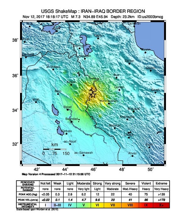 Iran trzęsienie ziemi