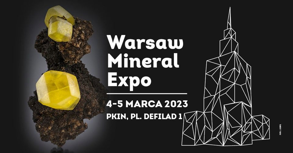 banner informacyjny o Warsaw Mineral Expo