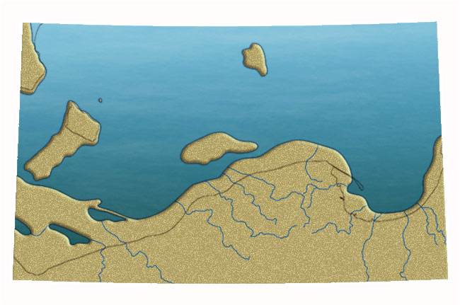 Maksymalny zasięg Bałtyckiego Jeziora Lodowego w południowym Bałtyku ok. 11,7 tys. lat temu, tuż przed drenażem