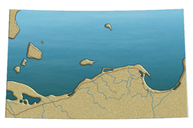 Początki Morza Litorynowego ok. 8,0 tys. lat temu