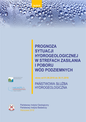 Prognoza sytuacji hydrogeologicznej w strefach zasilania i poboru wód podziemnych 01.09.2018- 30.11.2018