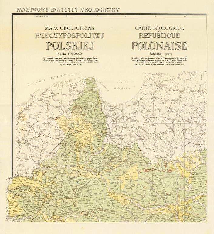 kuzniar cz. 1926 mapa geol. ark. nw ksw