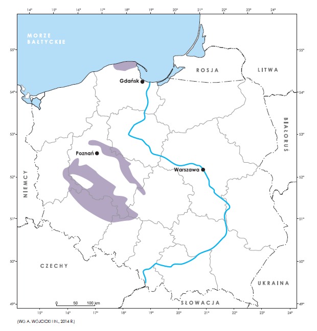 mapa wystepowania gazu zamknietego w polsce