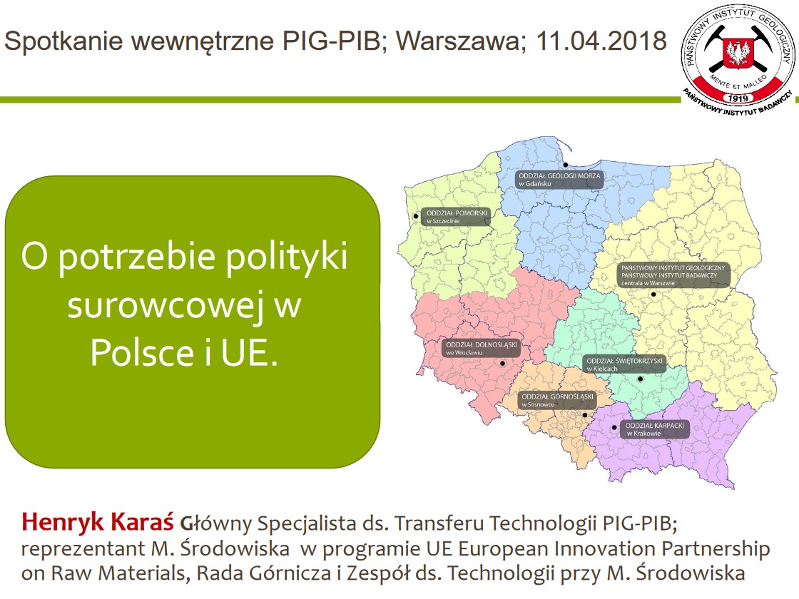 O potrzebie polityki surowcowej w Polsce i UE