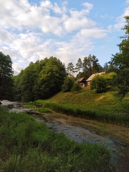 Biała Hańcza (lit. Baltoji Ančia) w rejonie w miejscowości Sventijanskas, Litwa