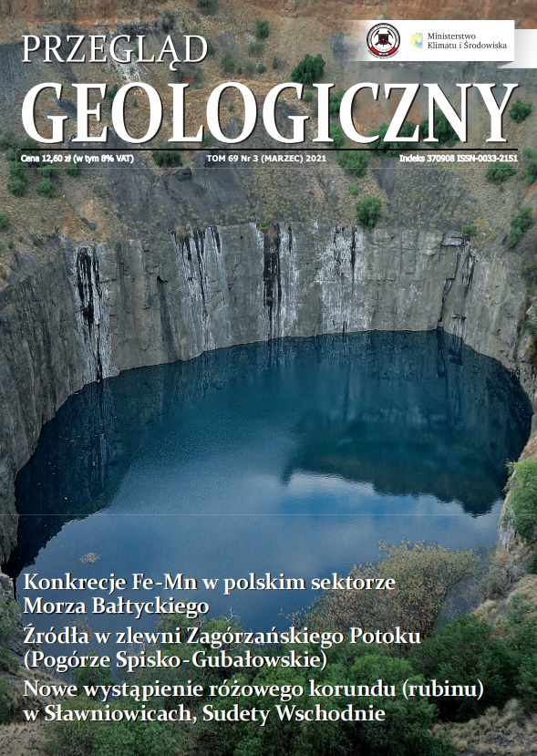 okładka czasopisma Przeglądu Geologicznego numer 11/2020