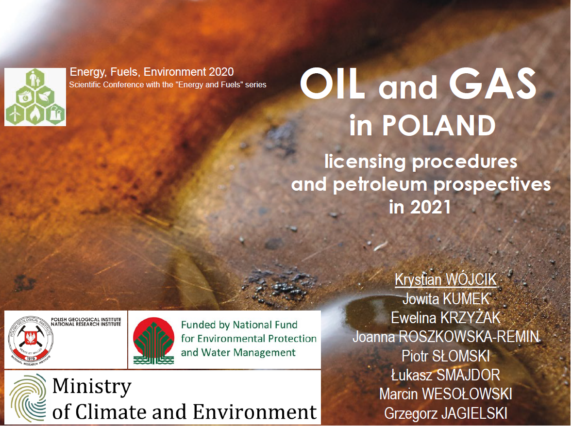 Referat „Oil and gas in Poland: licensing procedures and petroleum prospectives in 2021”