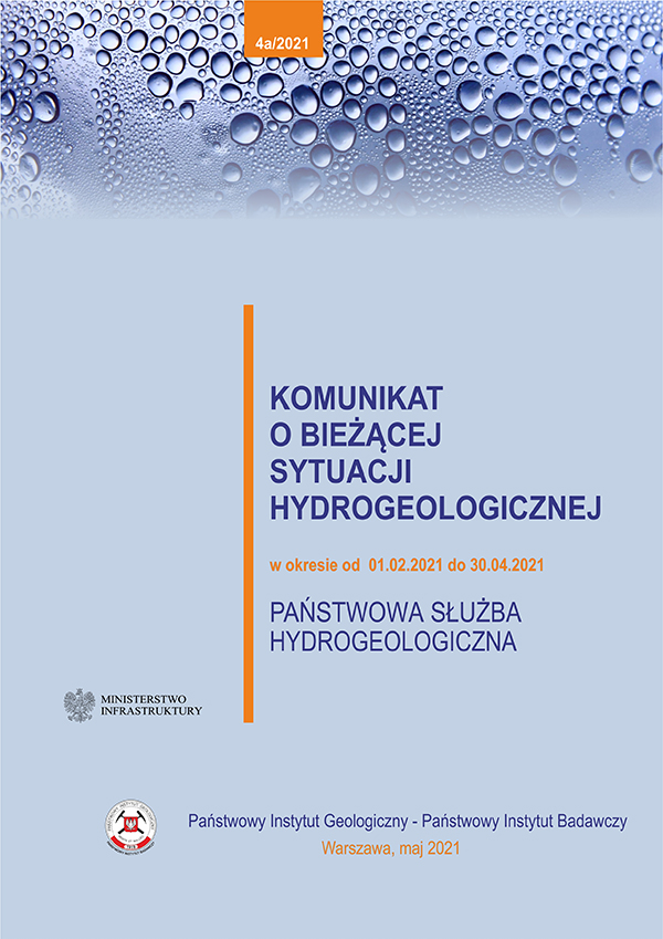 okładka komunikatu państwowej służby hydrogeologicznej