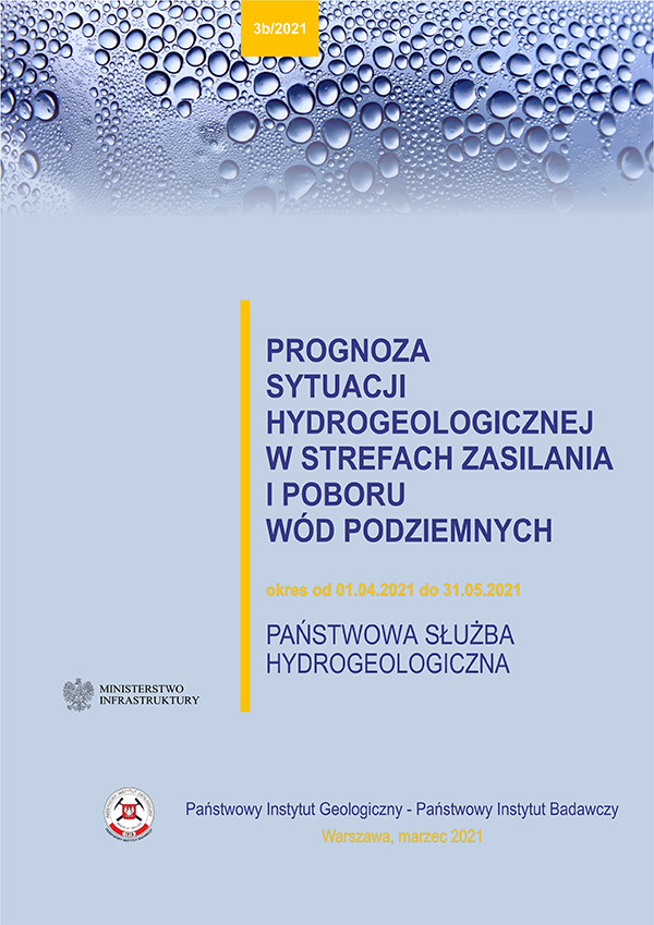 Okładka prognoza hydrogeologiczna na marzec 2021 rok