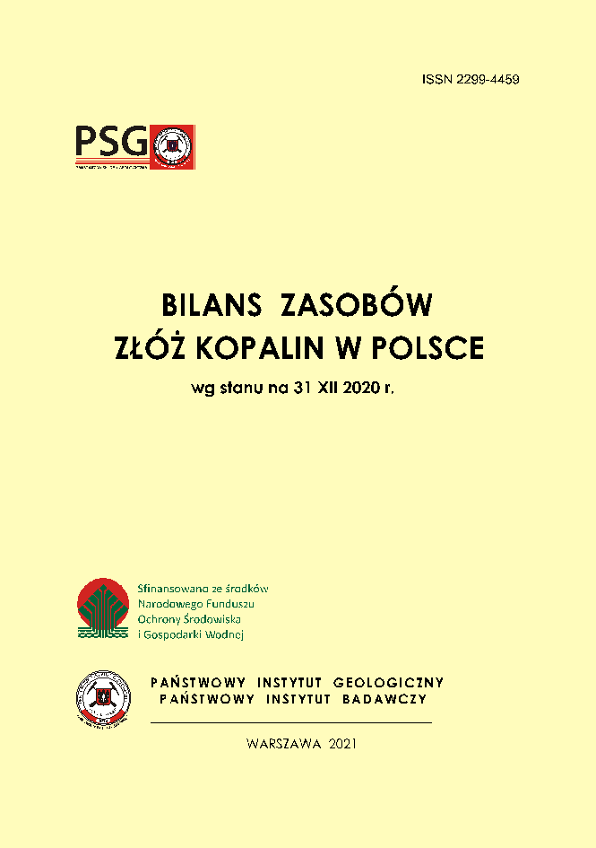 Okładka bilansu zasobów złóż kopalin w Polsce