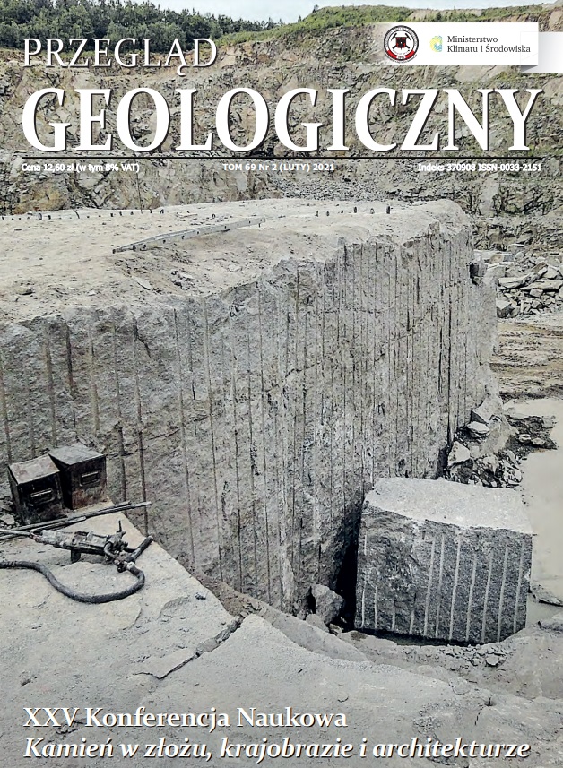 okładka czasopisma Przeglądu Geologicznego numer 02/2021