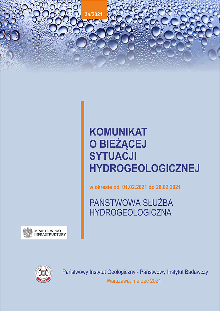 Komunikat o bieżącej sytuacji hydrogeologicznej w lutym 2021 roku