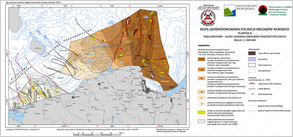 Mapa geośrodowiskowa polskich obszarów morskich 1:250 000 - Plansza B