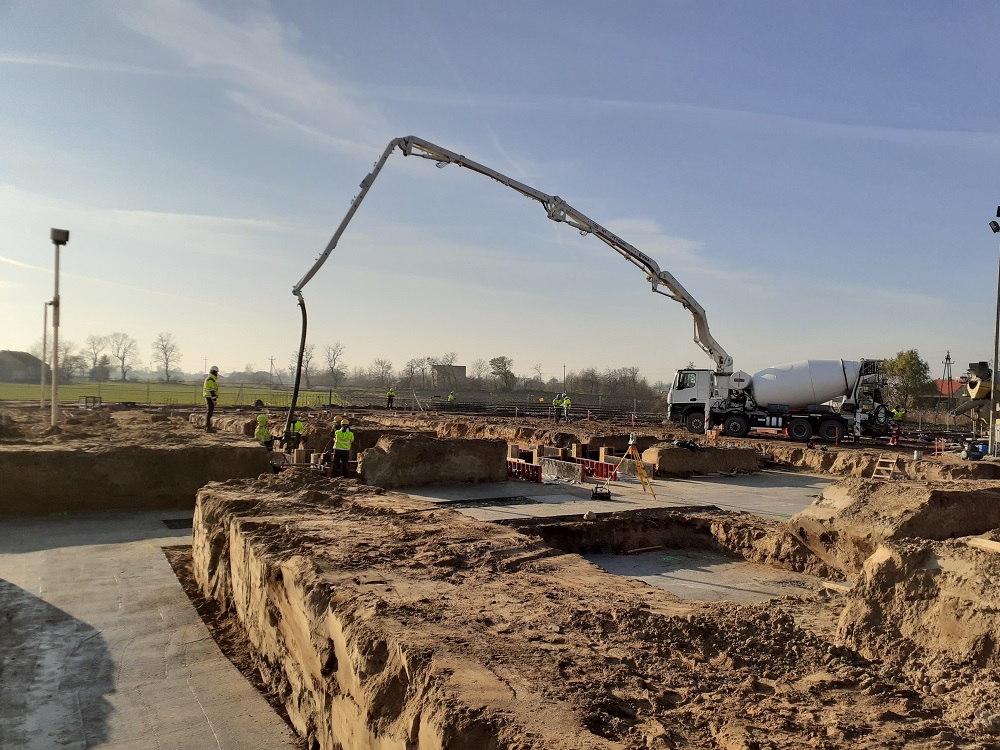 Podkłady fundamentowe z betonu. Fot. Michał Dzik Anna-Bud Sp. z o.o.