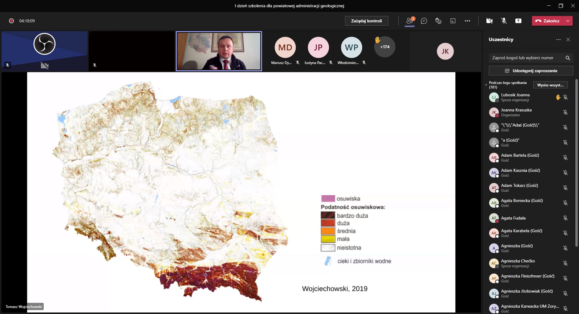 warsztaty dla administracji geologicznej