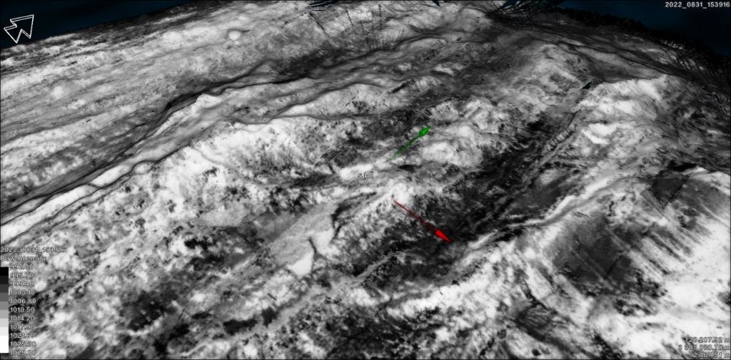 Podwyższone wartości NTU zarejestrowane w obrębie znanego pola hydrotermalnego Broken Spur przy użyciu sensorów zintegrowanych z CTD SeaBird SBE 19Plus V2 wskazują na wzrost mętności