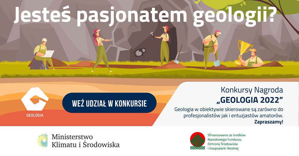 plakat Konkurs Nagroda Geologia 2022