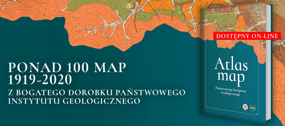 Atlas 100 map Państwowego Instytutu Geologicznego - baner