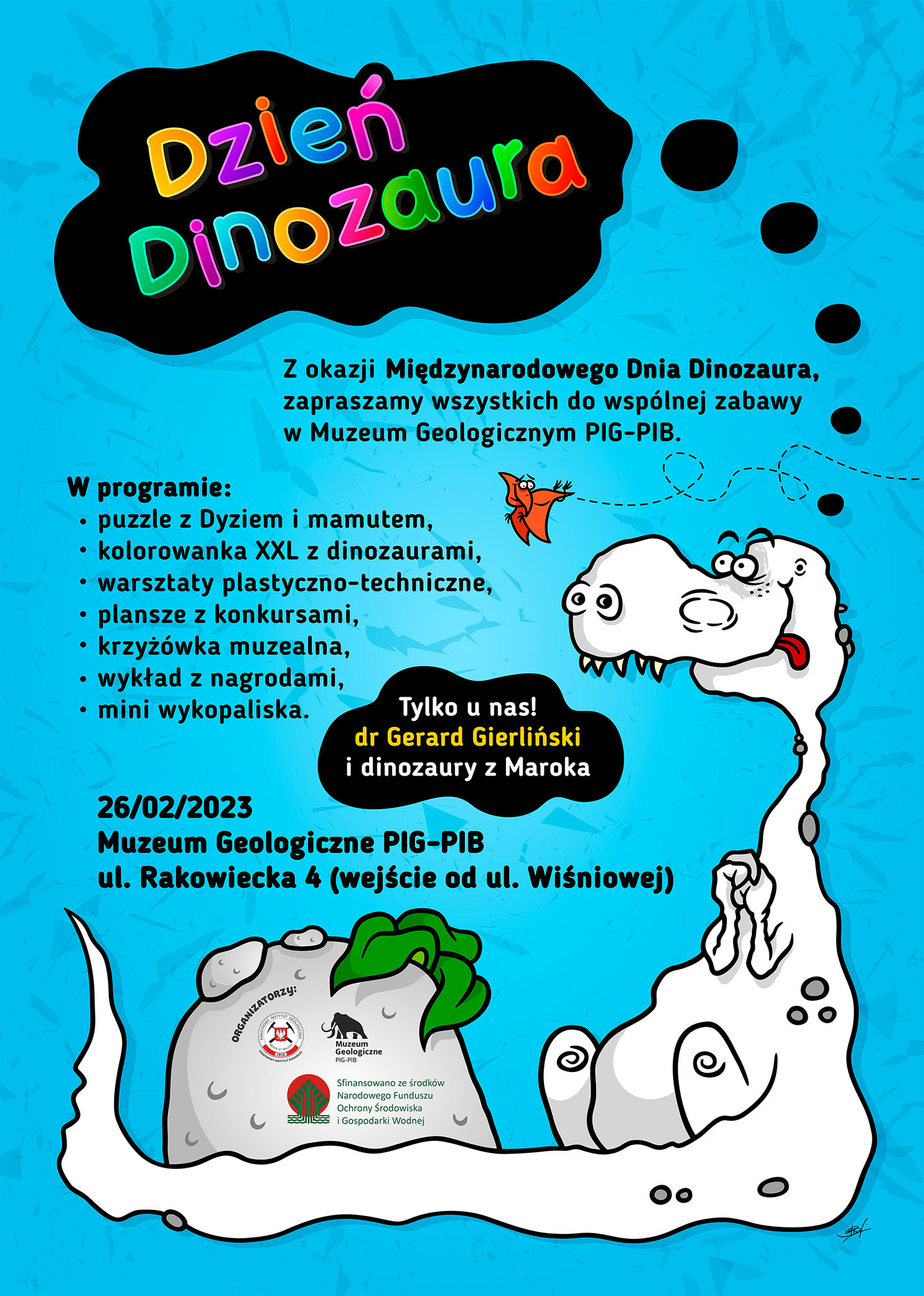 dzień dinozaura zaproszenie