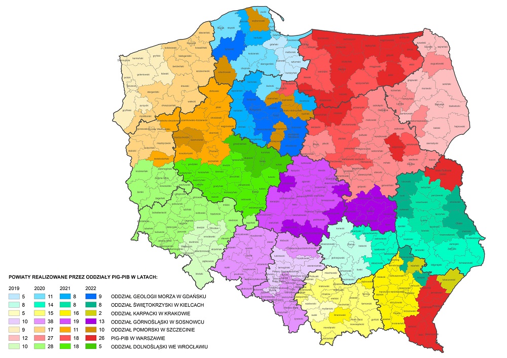 Harmonogram prac monitoringu odkrywkowej eksploatacji kopalin na lata 2019-2022 