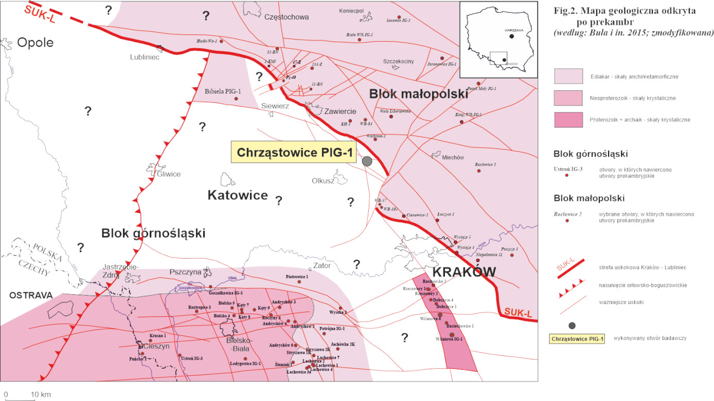 Lokalizacja otworu Chrząstowice PIG-1