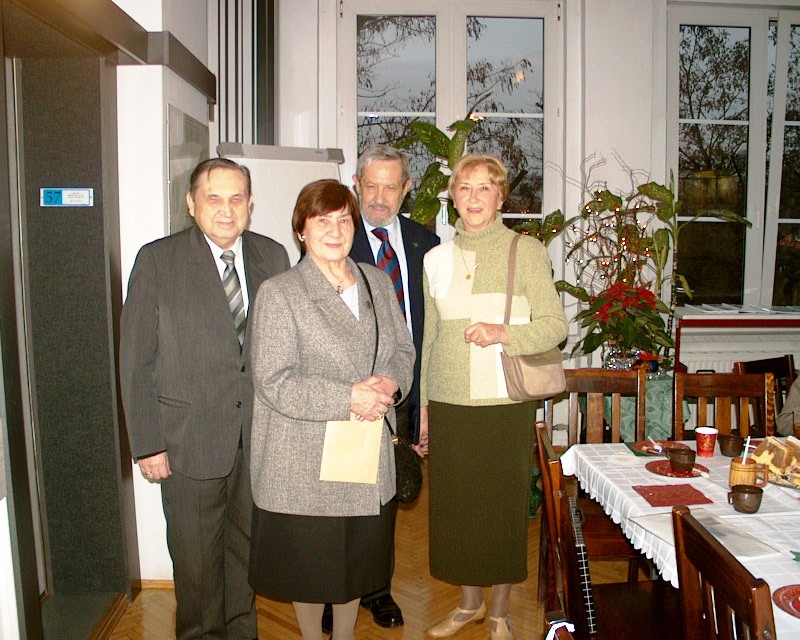 Spotkanie Barbórkowe w 2003 roku. Pierwsza z prawej - Śp. Maria Chorowska