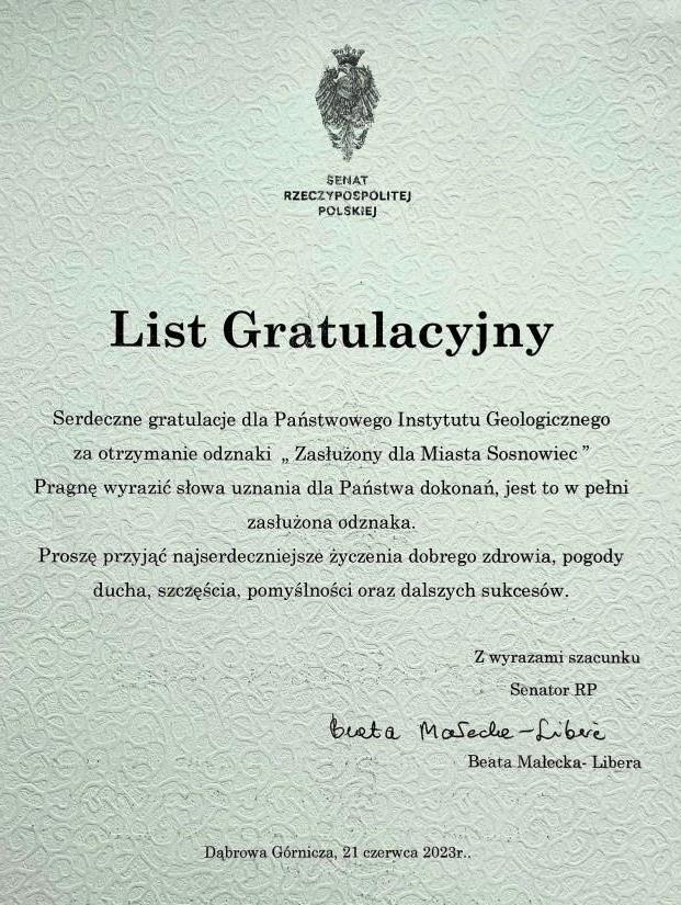 list gratulacyjny senator rp