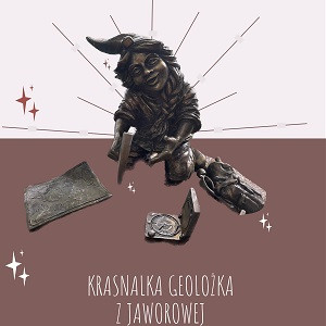 figurka krasnala w kolorze szarobrązowym