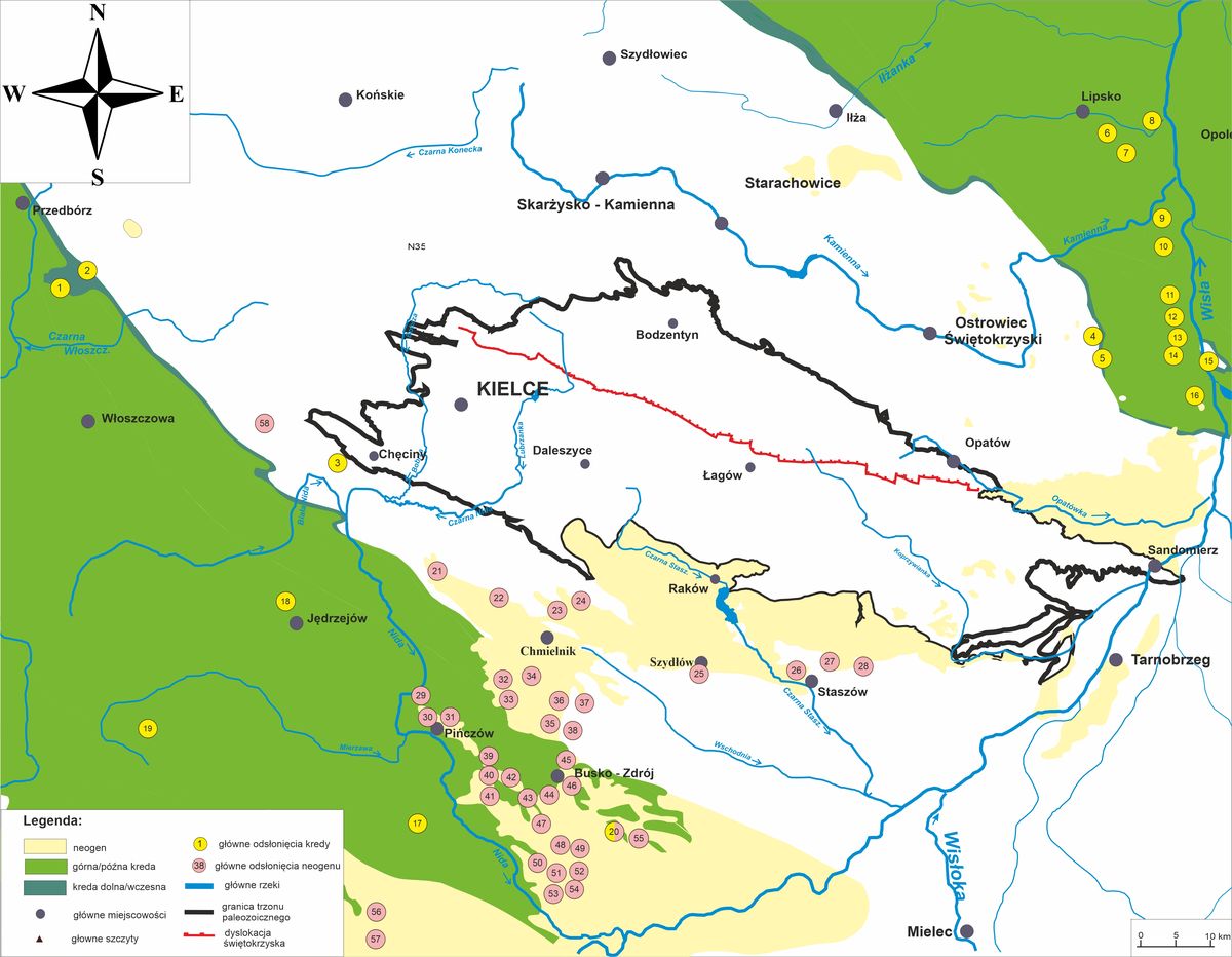 kreda neogen mapa