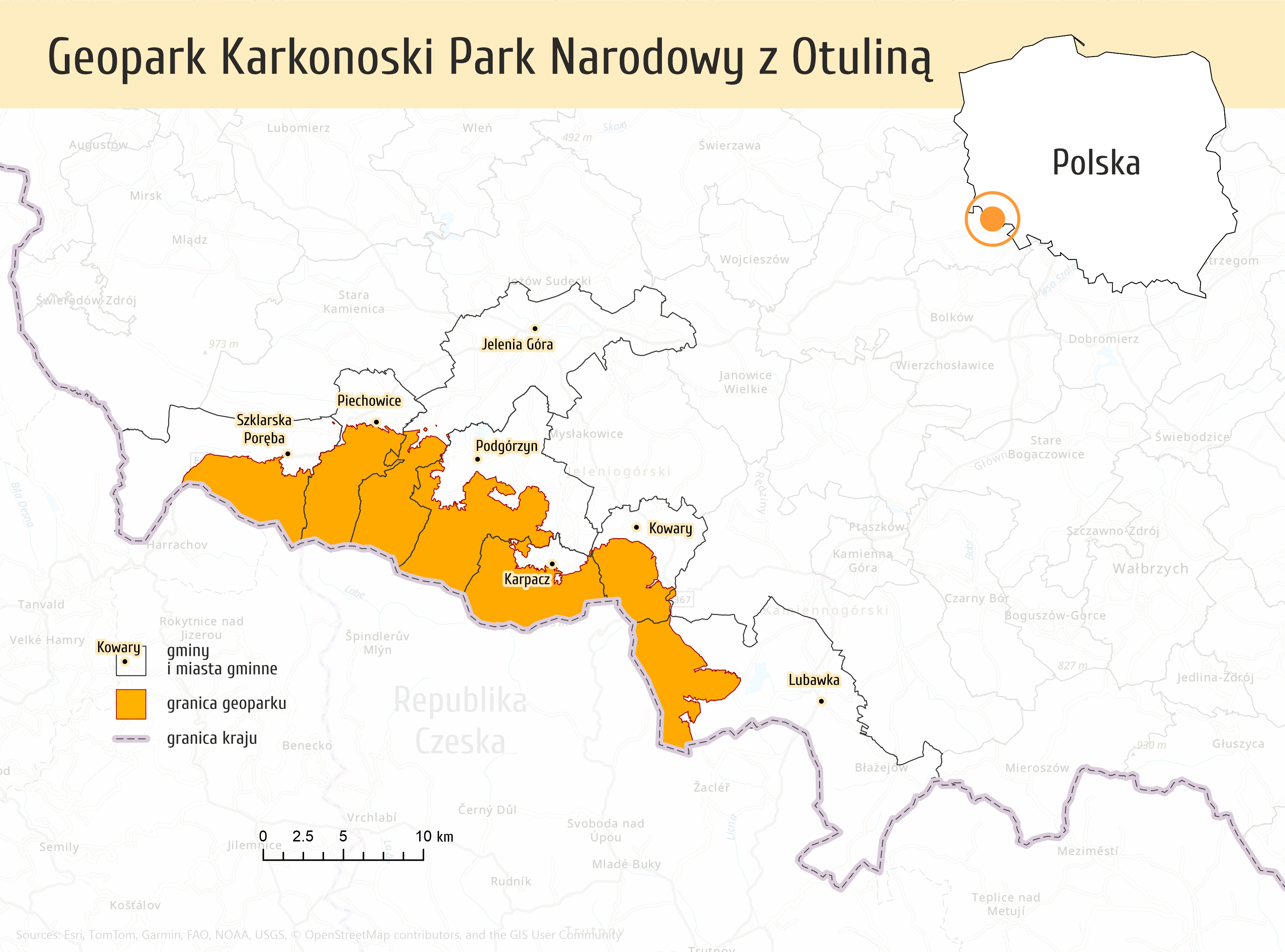 mapa karkonoski park narodowy