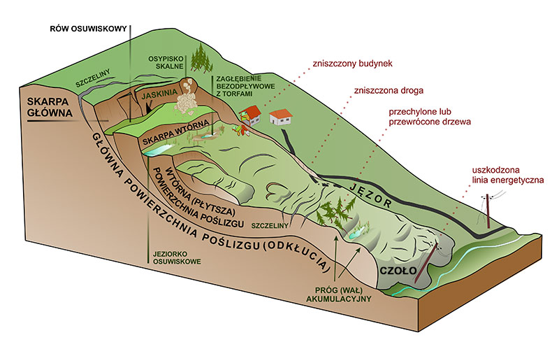 anatomia osuwiska