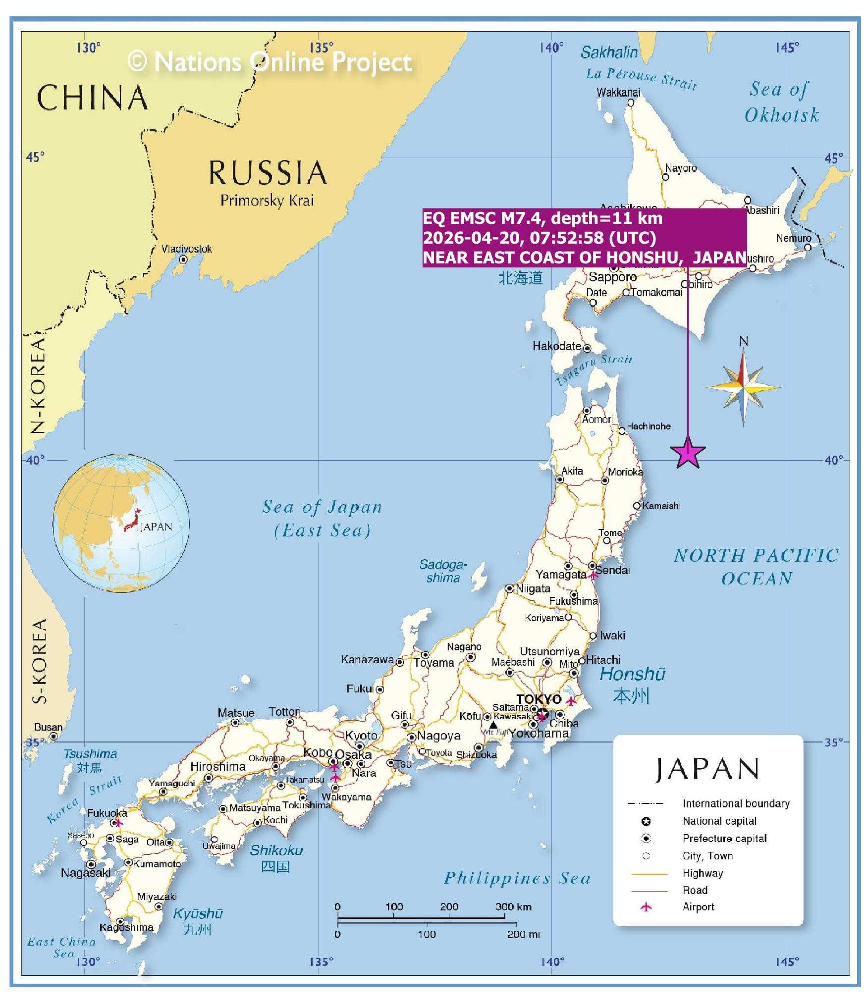 honshujapanm7.4 20.04.2026