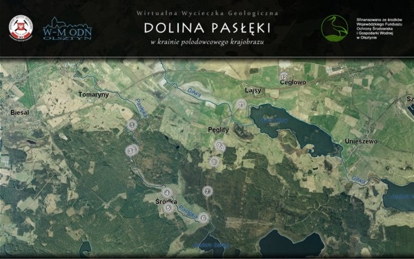 Wirtualna ścieżka geologiczna Dolina Pasłęki