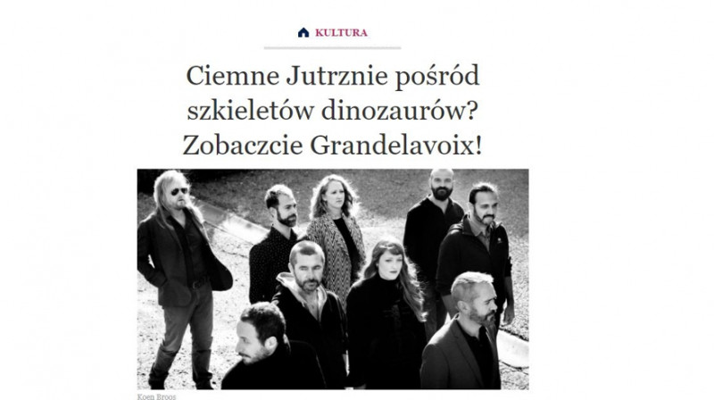 Koncert zespołu Grandelavoix "Ciemne Jutrznie" Carla Gesualda