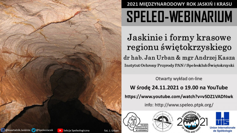 Banner informacyjny Speleowebinarium