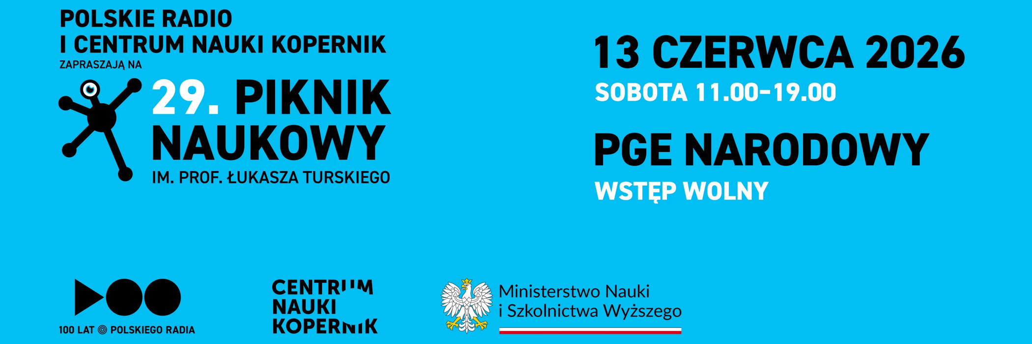 Banner promujący Piknik Naukowy