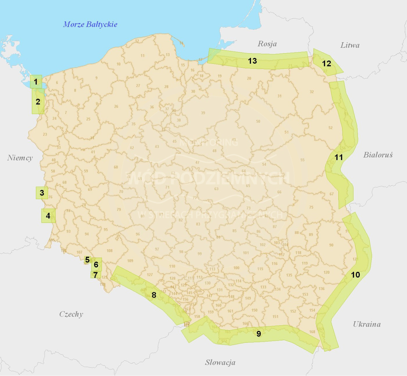 Europa Leży W Trzech Strefach Klimatycznych Monitoring wód podziemnych w strefach przygranicznych - Państwowy
