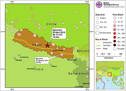 sejsmicznosc nepal 490