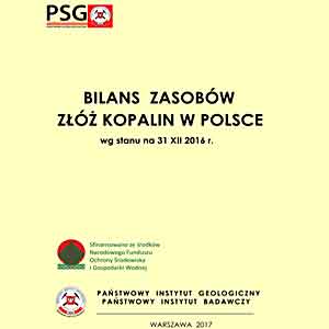 bilans zasobów złóż kopalin w Polsce 2016