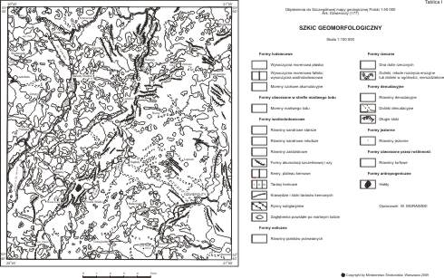 szkic geomorfologiczny, kliknij by pobrać całość