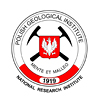 loga Państwowego Instytutu Geologicznego-PIB, kolor, wersja angielska