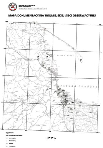 Rys. 1. Mapa dokumentacyjna Trójmiejskiej Sieci Obserwacyjnej