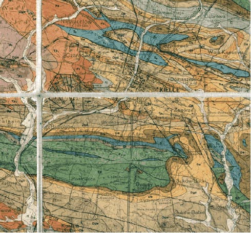 mapa geologiczna kielc