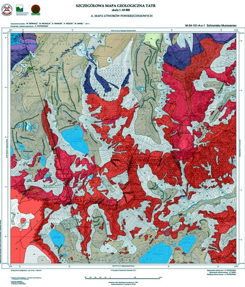 Szczegółowa mapa geologiczna Tatr w skali 1 : 10 000. Ark. Schronisko Murowaniec