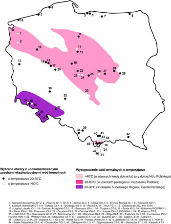 Występowanie wód termalnych