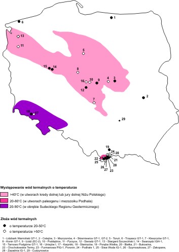 Występowanie wód termalnych