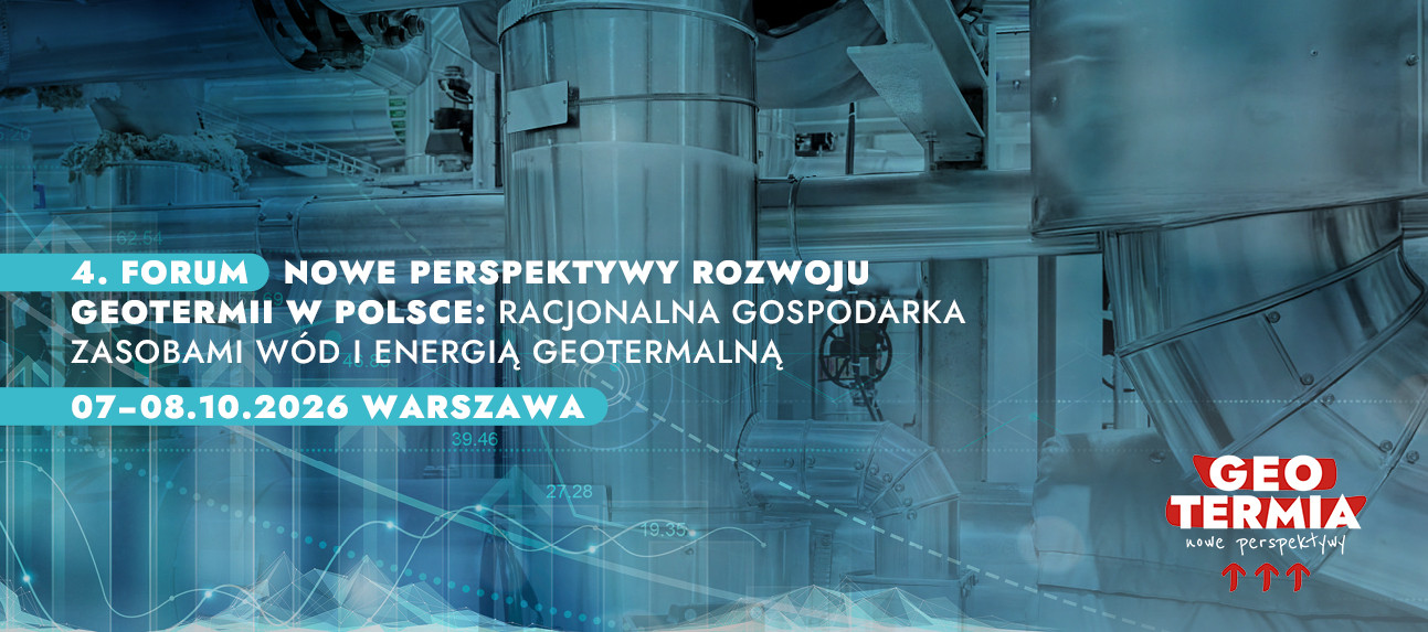 Baner informacyjny o 4 Forum Geotermalnym