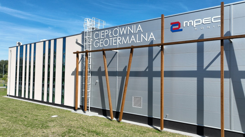 Budynek ciepłowni geotermalnej w Koninie