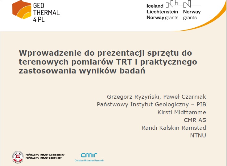 Prezentacja z warsztatów w Chęcinach: "Wprowadzenie do prezentacji sprzętu do terenowych pomiarów TRT i praktycznego zastosowania wyników badań"