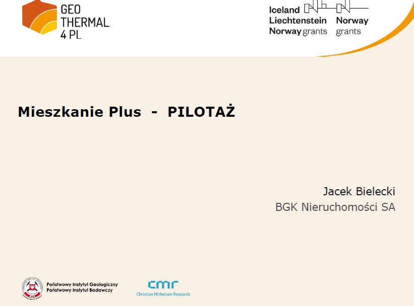 Prezentacja z konferencji zamykającej projekt: "Mieszkanie Plus - PILOTAŻ"